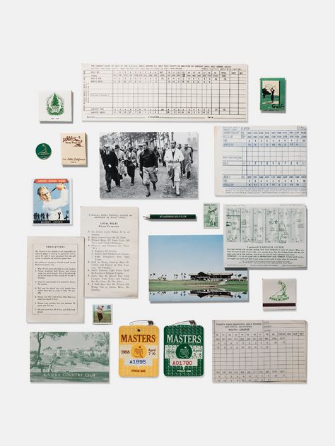 Each element in this collage tells a story, from classic golf clubs and antique scorecards to historic tournament tickets and nostalgic memorabilia. The harmonious blend of these relics creates a visually stunning piece that will transport you to the golden age of golf. Perfect for golf enthusiasts and collectors alike, this collage print is a conversation starter and a cherished addition to any home or office. Printed on high-quality, durable paper, it ensures vibrant colors and sharp details t Golf Scorecard Design, Golf Collage, Golf Nursery, Masters Party, Golf Scorecard, Golf Wall Art, Golf Poster, Golf Birthday Party, Golf Decor