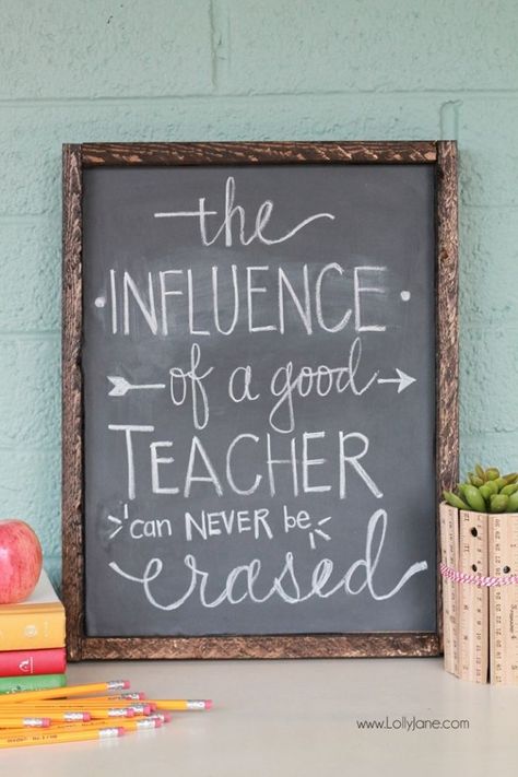 DIY Chalkboard Vinyl Framed Sign, no chalkboard paint or vinyl cutter needed! Just stick on and write in chalk! Teacher Retirement Party, Teacher Retirement Parties, Do It Yourself Decoration, Chalkboard Vinyl, Teachers Appreciation Week Gifts, Good Teacher, Teacher Appreciation Ideas, Retirement Party Ideas, Retirement Ideas