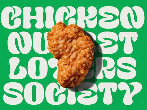 Fun Freakin Wicked Display Use Examples by Nicky Laatz on Dribbble Business Logo Fonts, Food Font, Chicken Brands, Chicken Poster, Advanced Typography, Business Fonts, Desain Editorial, Display Typeface, Food Graphic Design