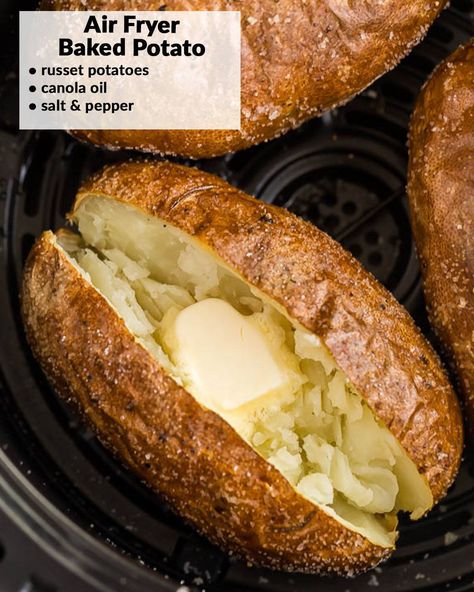 Facebook Baked Potato Toppings, Chicken Breast Slow Cooker, New Air Fryer Recipes, Air Fryer Baked Potato, Slow Cooker Chicken Thighs, Perfect Roast Chicken, Dried Potatoes, Air Fryer Oven Recipes, Airfryer Recipes