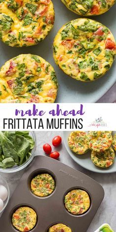 Meal Prep Breakfast Fritatta, Breakfast Frittata Muffins, Egg Recipes Make Ahead, Lifetime Fitness Recipes, Egg Muffin Frittata, Jimmy Dean Frittata Copycat, Breadless Breakfast Ideas, Eggs Frittata Recipes, Keto Frittata Recipes Breakfast