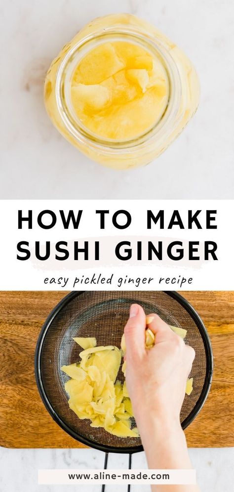 Homemade Asian Food, Sushi Ginger, Medicine Recipes, Sushi Sauce, Ginger Recipe, Sushi Recipes Homemade, Easy Sushi, Sushi Night, Homemade Sushi