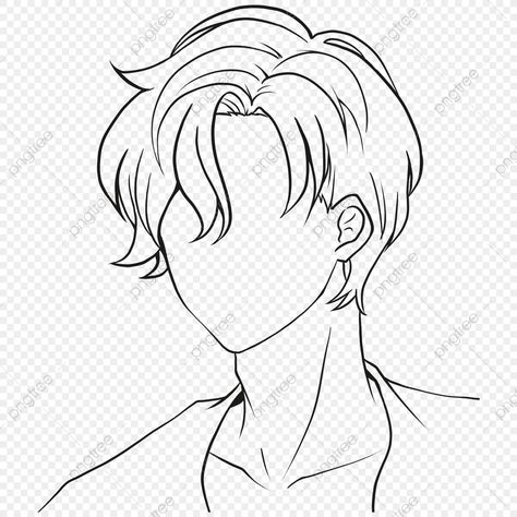 Manhwa Hairstyles Male, Boy Hair Drawing, Drawing Male Hair, Drawing Tuts, Pelo Anime, Drawing Hair Tutorial, Drawing Hands, Anime Boy Hair, Hair Drawing