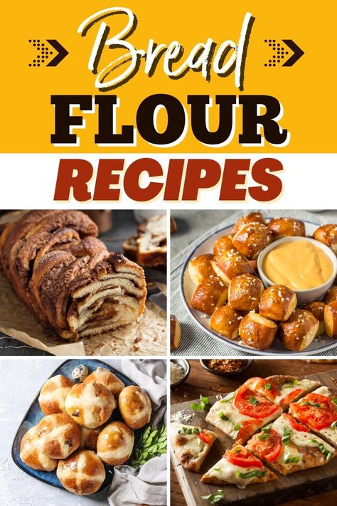 Get ready to enjoy some seriously fluffy baked goods courtesy of these easy bread flour recipes. I'm talking savory buns, bagels, cakes, cookies, and more. Easy Bread Flour Recipes, Bread Flour Recipes, Savory Buns, Bread Flour Recipe, Simpson Strong Tie, Flour Biscuits, Chewy Bread, Best Bread, Yeast Bread Recipes