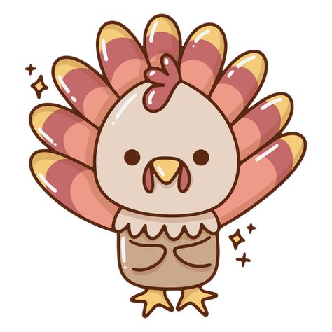 Cartoon Turkey Cute, Thanksgiving Cute Drawing, Turkey Drawing Cute, Thanksgiving Drawings Cute, Cute Thanksgiving Drawings, Thanksgiving Images Clip Art, Cute Turkey Drawing, Thanksgiving Pfp, Holiday Pfp