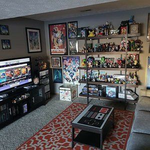 Home & DIY man cave improvement and man cave ideas. 🖥🎬📺⚔📽🎸🎶 #mancave #hometheater #bar #pool #videogames #manbar #poker #homeimprovement #diymancave #diyhometheater #diygameroom #gamingroom #homeprojects #mancaveprojects #hometheaterprojects  #homeremodeling   #barprojects  #barideas #mancaveideas #gameroomideas #gameroom #homeprojectideas #theaterideas #beerbar #winebar #liquorbar #pokertable #pooltable #shuffleboard Nerd Room, Retro Games Room, Dream Cast, Otaku Room, Video Game Rooms, Gaming Room Setup, Video Game Controller, Gamer Room, Video Game Room