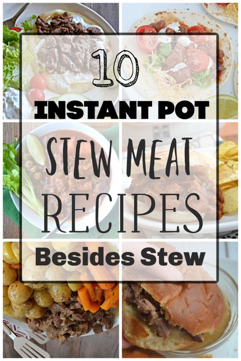 Recipes Using Stew Meat, Simple Instant Pot Recipes, Pork Stew Meat Recipes, Pork Stew Meat, Instant Pot Stew, Beef Stew Meat Recipes, Easy Beef Stew Recipe, Beef Recipe Instant Pot, Chicken Fried Rice Recipe