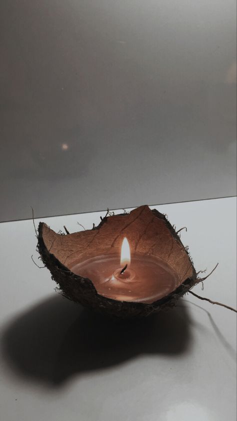 Coconut Shell Candle, Coconut Shell Bowl, Coconut Candles, Shell Candle Holder, Best Candle, Diwali Photography, Diwali Pictures, Diy Phone Case Design, Diwali Decorations At Home