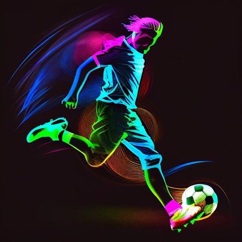 Free Neon Soccer Ball Player Neon Football, Soccer Themed Bedroom, Soccer Artwork, Soccer Backgrounds, Iphone Wallpaper Earth, Football Logo Design, Unique Tattoos For Women, Funny Cartoon Images, Attitude Stylish Boys Pic