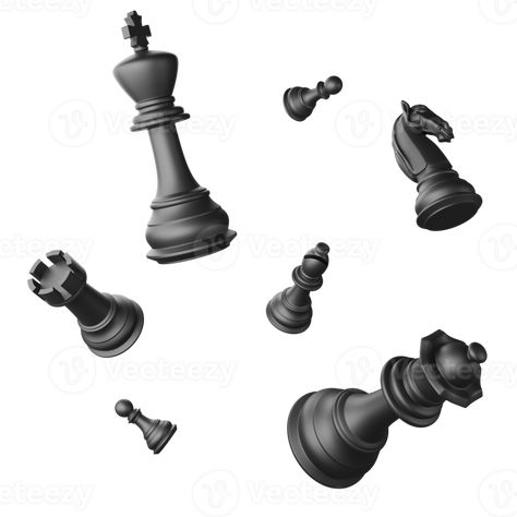 Chess Icon, Flat Design Icon, Background 3d, Design Icon, Game Concept, Chess Pieces, 3d Render, Flat Design, Chess