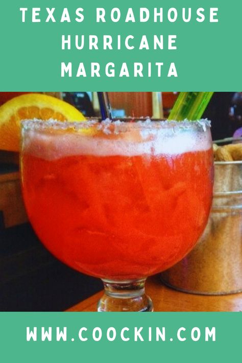 Texas Roadhouse Hurricane Margarita recipe is a yummy fruity drink that everyone loves. Texas Roadhouse Drink Recipes, Texas Twister Drink Recipe, Texas Roadhouse Margarita Recipe, House Margarita Recipe, Copycat Food, Fruit Margarita, Spicy Drinks, Fun Drinks Alcohol, Texas Roadhouse