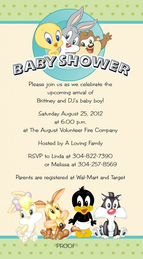 Farm Baby Shower Theme, Buu Monster Inc, Looney Tunes Party, Angel Baby Shower, Online Baby Shower Invites, Tiny Toons, Online Baby Shower, Baby Shower Party Themes, Bear Baby Shower Theme