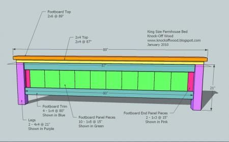 King Bed Plans, Farmhouse King Bed, Farm House Bed, Diy King Bed Frame, Diy King Bed, Diy Farmhouse Bed, Bed Frame Diy, Build A Farmhouse, Wooden King Size Bed