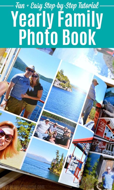 Diy Food Display, Organize Pictures, Family Photo Book, Make A Photo Book, Photo Yearbook, Photo Book Inspiration, Organize Photos, Digital Photo Organization, Family Yearbook