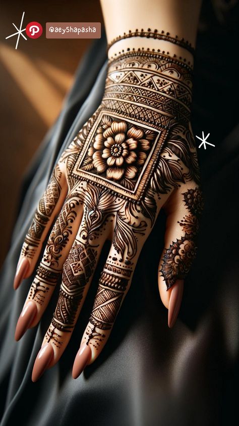 3 D Mehendi Design, 3d Mehandi Designs, 3d Mehendi Designs, 3d Mehndi Design, 3d Mehendi, Henna Tattoo Diy, Mendi Design, Henna Styles, Hena Designs