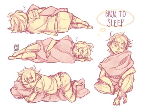 Sleeping Pose Reference, Poses Character Design, Character Design Poses, Poses Character, Sleeping Pose, Sleeping Drawing, Ideas For Drawing, Pillow Drawing, Poses Anime