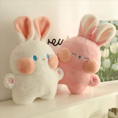 I Love Bunny! Cute Bunny Plush, Girl Birthday Gifts, Cute Squishies, Rabbit Plush Toy, Doll Plushies, Soft Stuffed Animals, Animal Cute, Pillow Decor, Kawaii Plush