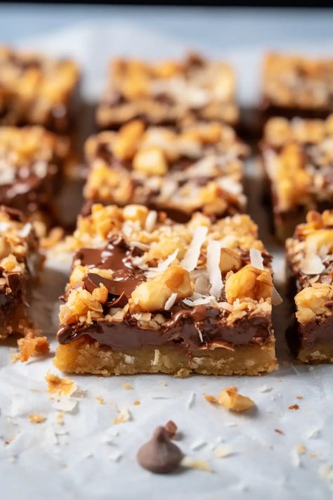 Eagle Brand Magic Cookie Bars Eagle Brand Magic Cookie Bars, Magic Cookie Bars, Coconut Pecan, Pecan Pralines, Eagle Brand, Crunchy Pecans, Butter Pecan, Cookies Recipes, Classic Desserts