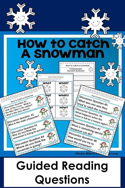 Are you looking for a quick printable with comprehension questions, games, vocabulary, grammar, fluency, phonics, comprehension strategies, sequencing, writing, and a comprehension test to go with How To Catch a Snowman? These Comprehension activities are ready to go, will save you time, and is great to help you in guided reading, small group, whole group, or homeschool! How to Catch a Snowman Comprehension Activities was written by Adam Wallace and must be purchased separately. Primary Writing, Reading Stations, Grammar Activities, Comprehension Strategies, Book Companion, First Grade Classroom, Discussion Questions, Comprehension Activities, Comprehension Questions