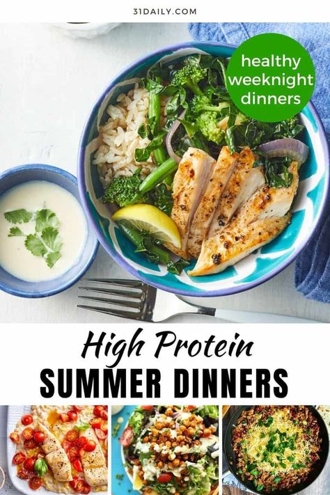 Dinners Weeknight, Oatmeal Cupcakes, Quick Summer Meals, Protein Dinner Recipes, Weekend Baking, Healthy Weekly Meal Plan, Healthy Summer Dinner Recipes, Easy High Protein Meals, Low Fat Dinner