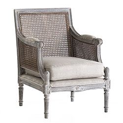 Lost Restoration Hardware Look, Cane Back Chairs, Traditional Armchairs, Cane Furniture, Living Spaces Furniture, Chair Makeover, Perfect Chair, Traditional Furniture, South Shore