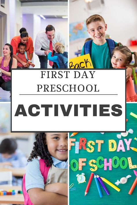 🎈🎒 Start the Preschool Journey with Enchanting First Day Activities! 📚🎉 Create cherished memories on their first day of preschool with delightful activities from Oh My Classroom! 🌟 These engaging ideas foster creativity, social skills, and early learning, setting the stage for a magical educational adventure! 🌈✨ First Days Of Preschool Activities, First Day Activity For Preschool, Preschool First Week Activities, First Day Preschool Activities, First Day Of Preschool Activities, Preschool First Week, Preschool Classroom Organization, Preschool First Day, First Week Activities