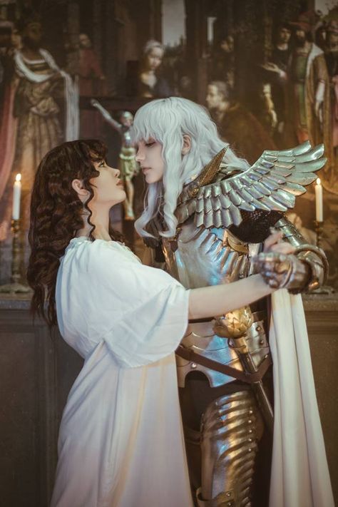 I do not usually pin a lot of cosplay, but this has got to be an exception. They look AMAZING as Griffith and Charlotte. Griffith And Charlotte, Berserk Cosplay, Griffith Berserk, Japanese Novels, Naruto Oc Characters, Epic Cosplay, Amazing Cosplay, Manga Cosplay, Princess Charlotte