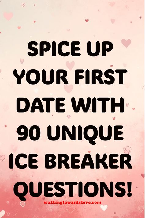 Looking to break the ice on a first date? Check out these 90 unique ice breaker questions that will spark interesting conversations and help you get to know your date better! With topics ranging from childhood memories to future aspirations, you're sure to find the perfect question to keep the conversation flowing. Impress your date with fun and thought-provoking queries that will make your time together unforgettable. Say goodbye to awkward silences and hello to a night full of laughter and con Future Aspirations, Ice Breaker Questions, Find A Husband, Asking The Right Questions, Getting To Know Someone, Interesting Conversation, Couple Questions, Ice Breaker, Meaningful Conversations