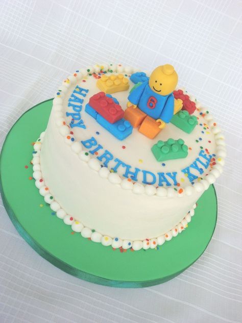 lego cake | Lego guy cake Easy Lego Cake, Cake Lego, Shaped Cakes, Cake Buttercream, Lego Cake, Lego Man, Creative Birthday Cakes, Creative Birthday, Lego Birthday