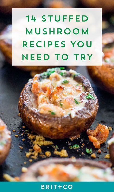 Stuffed Mushroom Recipes, Healthy Stuffed Mushrooms, Portabella Mushrooms Recipes, Stuffed Mushrooms Easy, Mushroom Recipes Healthy, Mushroom Appetizers, Mushroom Dish, Stuffed Mushroom, Guacamole Recipe