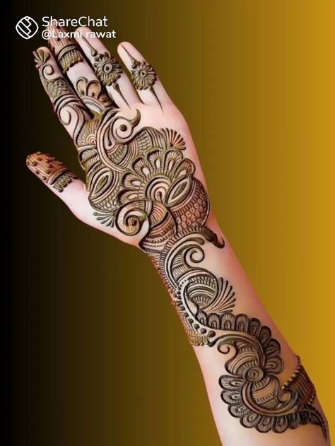 Mehandi Design For Right Hand, Latest Arabic Mehndi Designs Back Hand, Arabic Mehndi Designs Right Hand, Swastik Mehndi Design, Mehendi Designs For Right Hand, Mendhi Designs Latest, Stylish Mehndi Designs For Front Hand, Back Hand Mehndi Designs Arabic, Arbic Mendhi Design