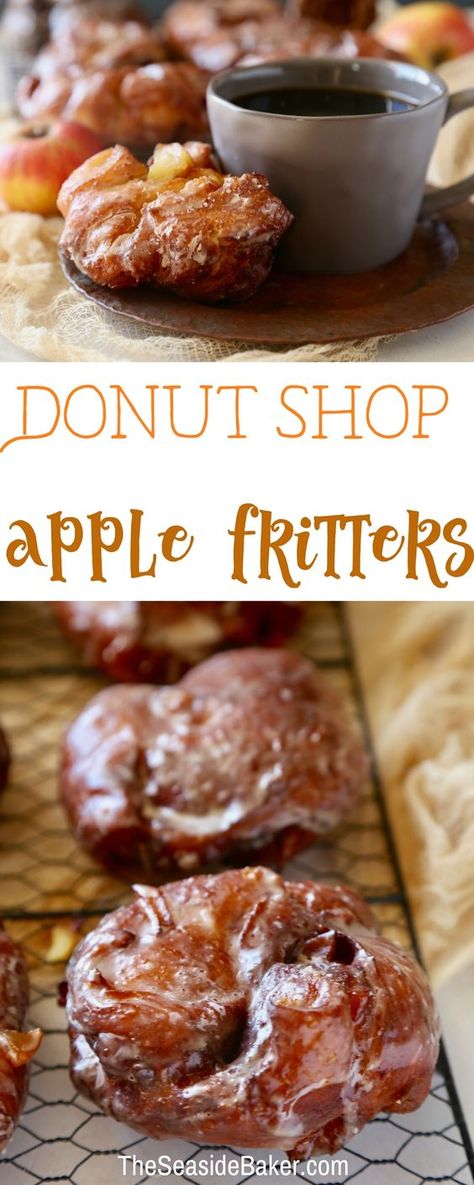 Easy Apple Fritters, Fritters Recipes, Fritter Recipes, Homemade Donuts, Apple Fritters, Easiest Apples, Donut Shop, Donut Recipes, Chef Recipes