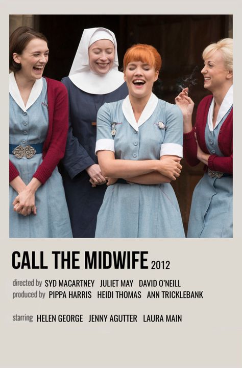 minimal polaroid series poster for call the midwife Call The Midwife Aesthetic, Call Of The Midwife, Midwife Aesthetic, Nonnatus House, Movie Minimalist, Fall Movies, Series Posters, Future Library, Posters Minimalist