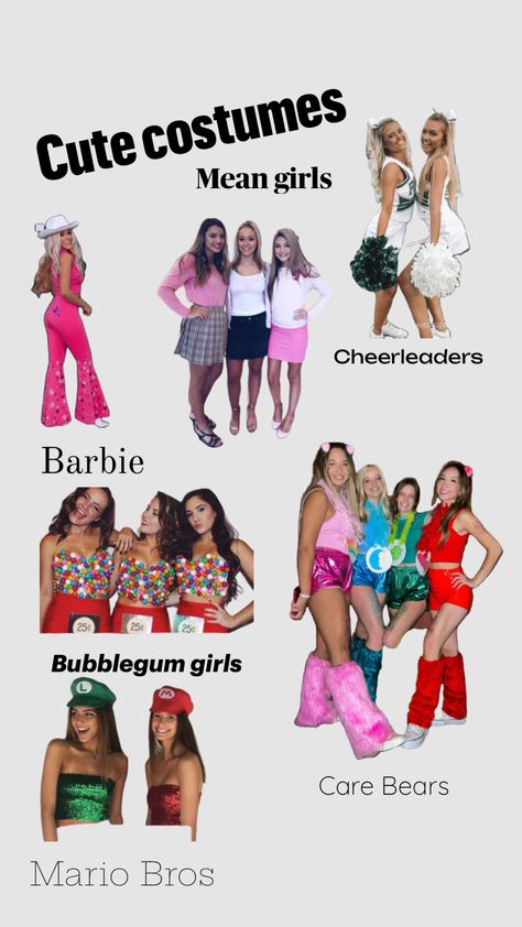 Partner Halloween Costumes, Fun Halloween Outfits, Cute Group Halloween Costumes, Matching Halloween Costumes, Classy Halloween Costumes, Bff Halloween Costumes, Trio Halloween Costumes, Best Friend Halloween Costumes, Pretty Halloween Costumes