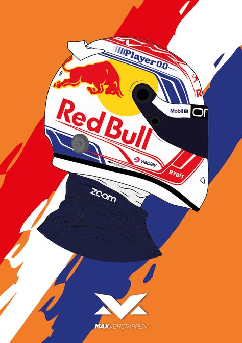 Max Verstappen Art, Max Verstappen Drawing, Formula 1 Illustration, Max Verstappen Helmet, F1 Drawing, F1 Fanart, Helmet Drawing, Car Max, F1 Art