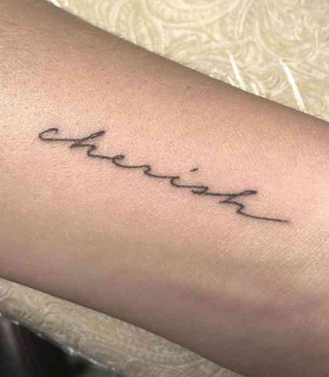 50 Of The Most Meaningful One Word Tattoos To Ink On Your Body Meaningful One Word Tattoos, Meaningful One Word, Word Tattoo Placements, Meaningful Word Tattoos, Tattoo Words, Wörter Tattoos, One Word Tattoos, Skeleton Hand Tattoo, Small Meaningful Tattoos