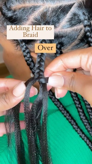 Latest Braided Hairstyles, Hair Braid Patterns, Parting Hair, Braiding Your Own Hair, Braided Hair Tutorial, Big Box Braids Hairstyles, African Hair Braiding Styles, Box Braids Hairstyles For Black Women, Braided Cornrow Hairstyles