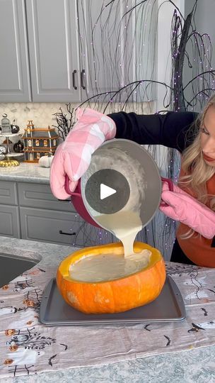 96K views · 1.3K reactions | Cheese Fondue (in a pumpkin!) Omg, this was so delicious I couldn’t stop dipping into | Cheese Fondue (in a pumpkin!) Omg, this was so delicious I couldn’t stop dipping into it!!! Super cute for fall/Halloween gatherings! Fondue recipe... | By Macy.blackwellFacebook Halloween Fondue, Macy Blackwell, Fondue Recipe, Holiday Dishes, Fondue Recipes, Fall Snacks, Fall Food, Halloween Food, Pumpkin Dessert