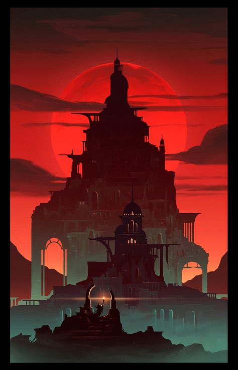 Dream Architecture, Moon Castle, Red Castle, Castle Illustration, Castle Drawing, A Darker Shade Of Magic, Dark Castle, Castle Aesthetic, Magic Castle