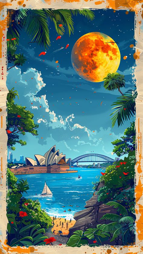 Embrace the vibrant spirit of Sydney with this stunning wallpaper. Capturing the iconic Opera House at sunset, the image reflects the city's dynamic energy and stunning coastline. Perfect for adding a touch of Australian beauty to your device. #Sydney #Travel #Wallpaper #Australia #OperaHouse Australia Wallpaper Aesthetic, Australia Wallpaper Iphone, Sydney Australia Wallpaper, Australian Wallpaper, Sydney Wallpaper, Wallpaper Sydney, Australia Wallpaper, Shuffles Cutouts, Maps Aesthetic