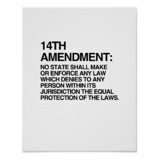 THE 14TH AMENDMENT PRINT 1st Amendment Art, 1st Amendment, 1st Amendment Quotes, 15th Amendment, Equal Rights Amendment, Being Ignored Quotes, Queer Art, Make Your Own Poster, Gay Pride