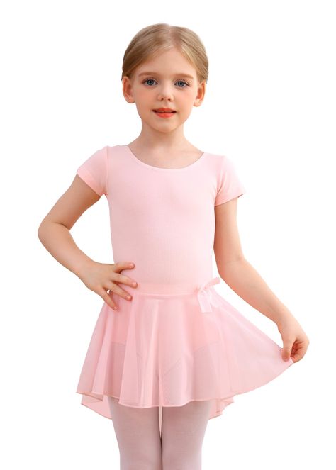 PRICES MAY VARY. MdnMd classic short sleeve ballet leotard with glass yarn skirt for toddler girls With a cute bow on the waist, Scoop neckline front and back, perfect fit Ballerina ballet dress outfit selected high quality cotton fabric has a superior stretch and recovery Exclusively designed leotards for dance ballet, class, gymnastic, stage perform, party and daily wear All dance wears from MdnMd are made of good fabrics. Machine washing, cold water, lay flat to dry. no bleach From the Manufacture
MdnMd is a Professional Dancewear supplies Company with more than 21 years’ experience which is famous for its unique design, high quality and well made workmanship.
 Product Line : ballet leotards, gymnastics leotards, girl costume wears, socks & tights, ballet shoes. We offer custom-made ser Ballerina Outfit, Leotard Dress, Leotards Ballet, Ballet Dress, Dance Fashion, Pretty Patterns, Gymnastics Leotards, Cute Bows, Girl Costumes