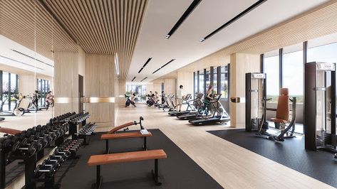 Fitness Center Design, Gym Design Interior, Gym Interior, King's Landing, Home Gym Design, Gym Room, New Condo, Fitness Design, Gym Design