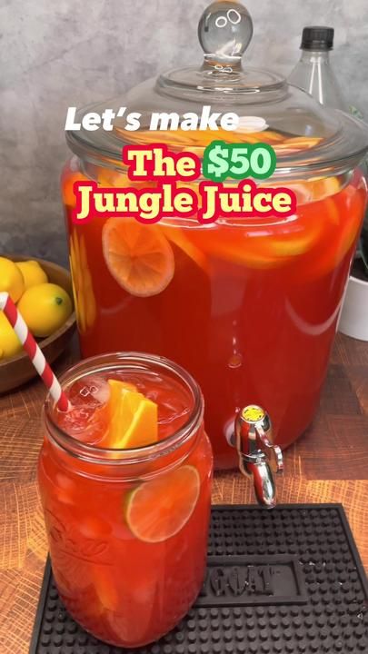 Party Drinks Alcohol For A Crowd, Halloween Jungle Juice, Cocktails Healthy, Liquor Quotes, Drinks Alcohol Recipes Party, Jungle Juice Recipe, Summer Drinks Alcohol Recipes, Juice Cocktails, Alcoholic Punch Recipes