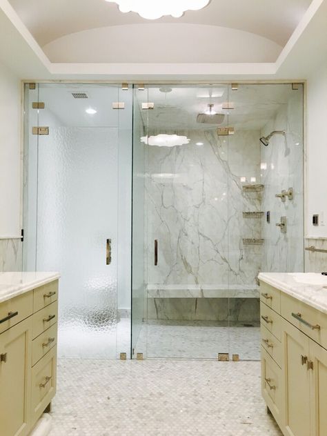 Glass Shower Bathroom, تصميم دورة مياه, Frameless Glass Door, Steam Shower Enclosure, Shower And Toilet, Glass Shower Doors Frameless, Frameless Shower Enclosures, Glass Shower Enclosures, Bathroom Redesign