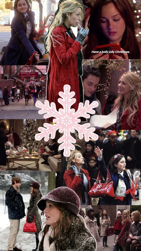 #gossipgirlChristmas #gossipgirl Have A Holly Jolly Christmas Xoxo, Gossip Girl Christmas Aesthetic, Gossip Girl Christmas, Gossip Girl Wallpaper, Gossip Girl Serena, Have A Holly Jolly Christmas, Christmas Collage, Holly Jolly Christmas, Girl Christmas