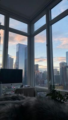 City View Apartment, Apartment View, Nyc Aesthetic, Nyc Life, New York Life, Apartment Aesthetic, City Vibe, Window View, Dream Apartment