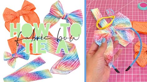 Inspiration – Page 2 – Pip Supply Fabric Bow Tutorial, Bow Business, Sew Bow, No Sew Bow, Bow Making Tutorials, Hair Accessories Tutorial, Types Of Bows, Headband Tutorial, Bow Tutorial