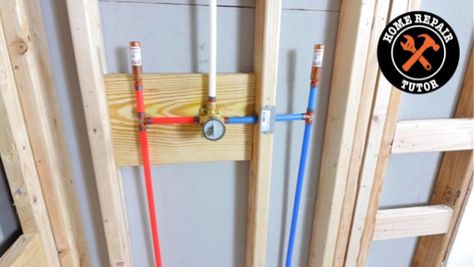 Pex Plumbing Diy, Basement Diy, Complete Bathroom Remodel, Diy Toddler Bed, Delta Shower, Mobile Home Repair, Pex Plumbing, Bathroom Repair, Copper Pipe Fittings