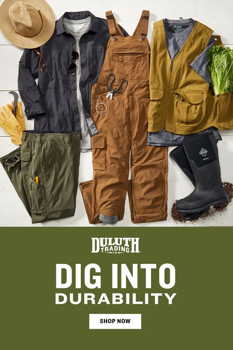 Get back to your roots in garden and outdoor gear that works as hard as you do! Thanks to feedback from green thumb do-it-allers like you, we’ve all but perfected the work pants, shirts, overalls and vests that you need to grow the extra acre. Kick up the cooling comfort and long-lasting durability with spring outerwear from Duluth Trading. Check out NEW arrivals, popping up daily! Womens Gardening Clothes, Diy Stained Concrete Floors, Gardening Clothes, Spring Outerwear, Gardening Gear, Gardening Outfit, Super High Heels, Stained Concrete, Duluth Trading